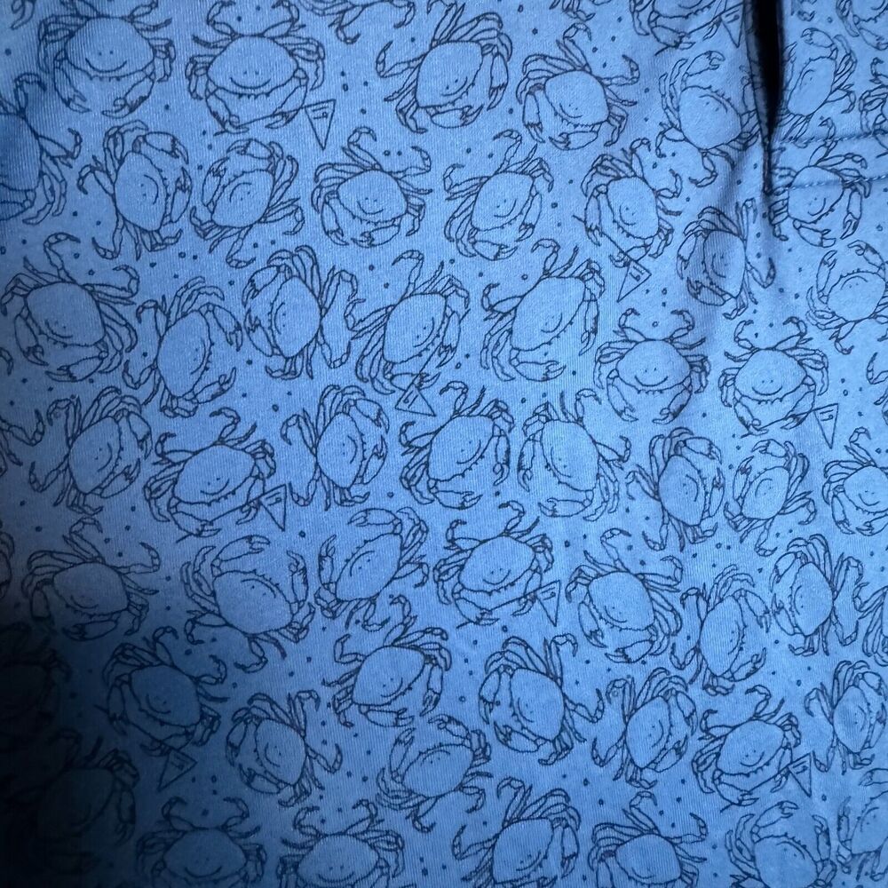 RLX Ralph Lauren Polo Shirt 2XL XXL Blue Crab Print Performance Stretch Golf - Picture 4 of 9